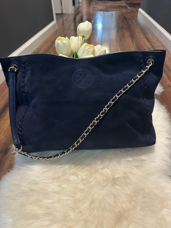 Tory Burch Handbags - Navy suede bag